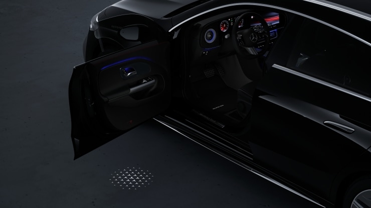 Eclairage de proximité avec projection animée du motif Mercedes-Benz, x2 Image 1